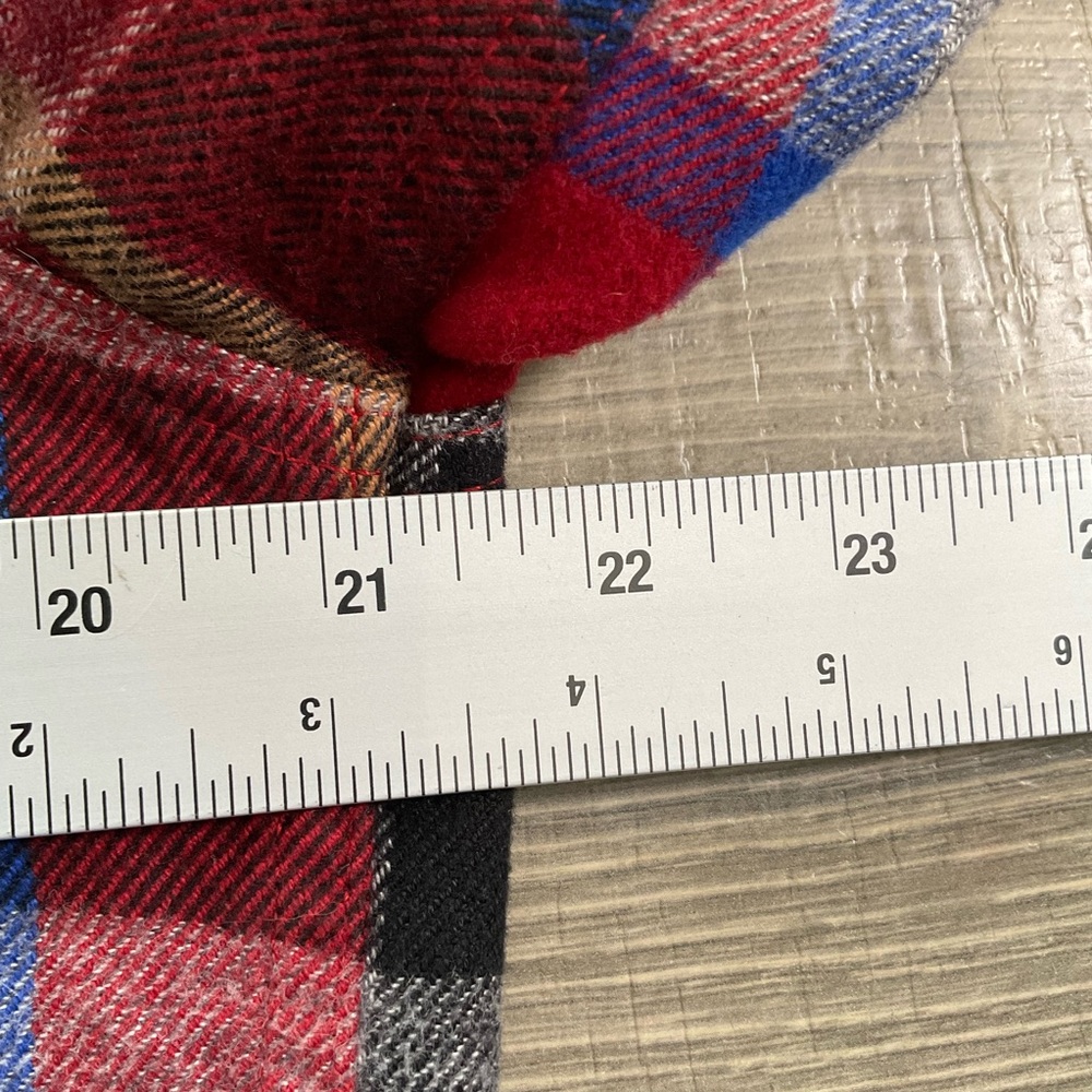 The North Face Arroyo Flannel Shirt Men's SMALL Red Black Blue Plaid Long Sleeve - Picture 6 of 10